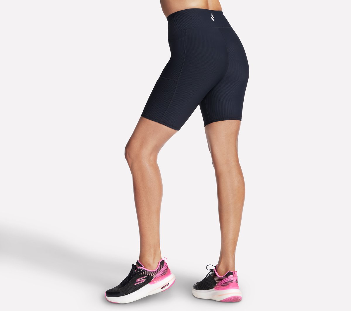 GO FLEX RIB High Waisted 8 Inch Bike Short / Skechers Women