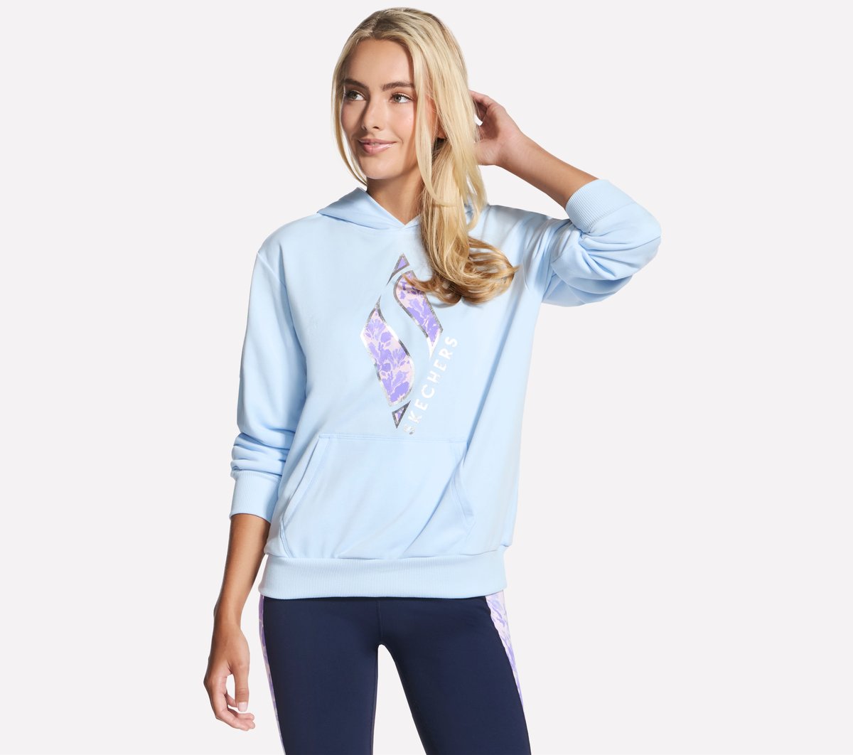 Floral Diamond Pullover Hoodie / Skechers Women