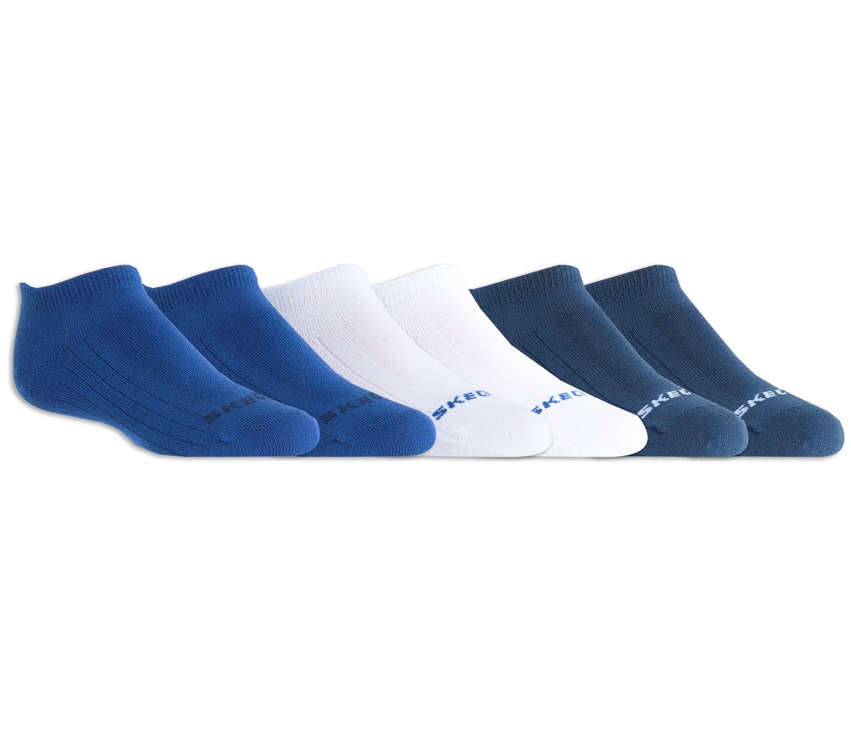 6 Pack Non Terry No Show Socks / Skechers Kids|Clothing