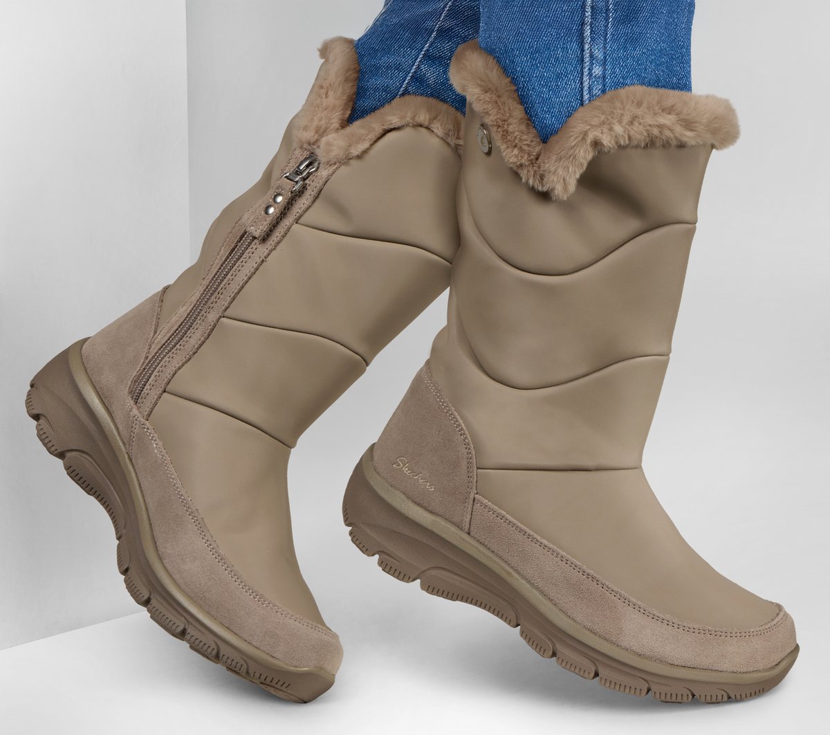 Waterproof Relaxed Fit: Easy Going - Snow Chillin / Skechers Women
