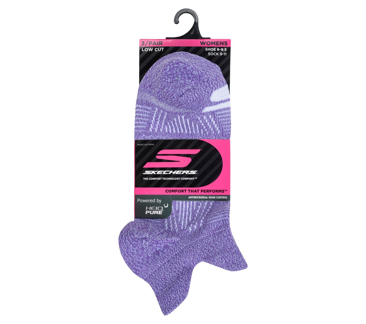 3 Pack Women's Performance Low Cut Pattern Socks / Skechers Women|Clothing