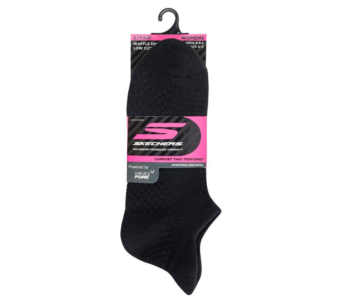 3 Pack Women's Performance Low Cut Textured Socks / Skechers Women|Clothing