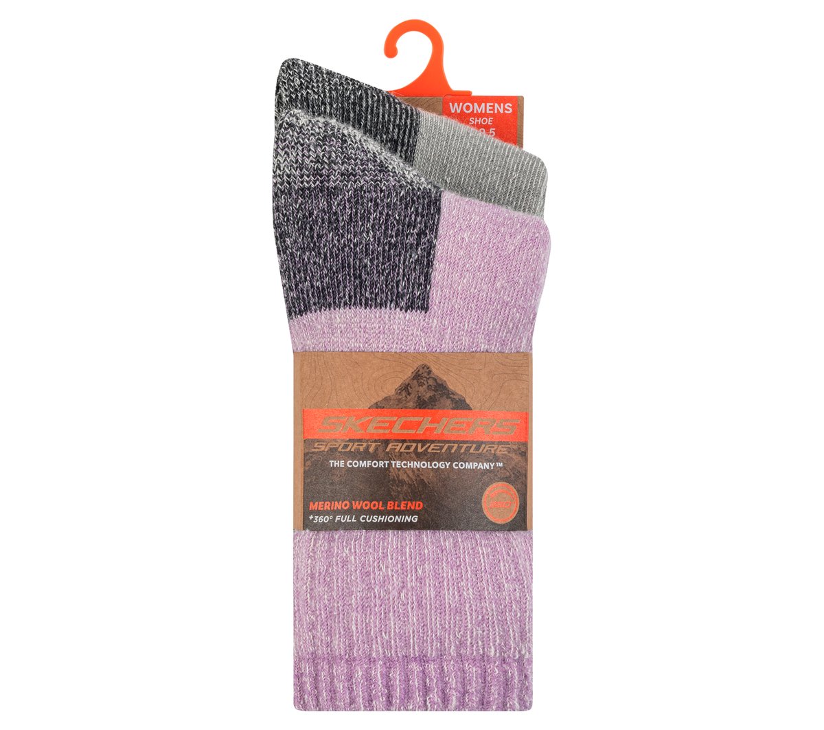 2 Pack Women's Crew Wool Socks / Skechers Women|Clothing