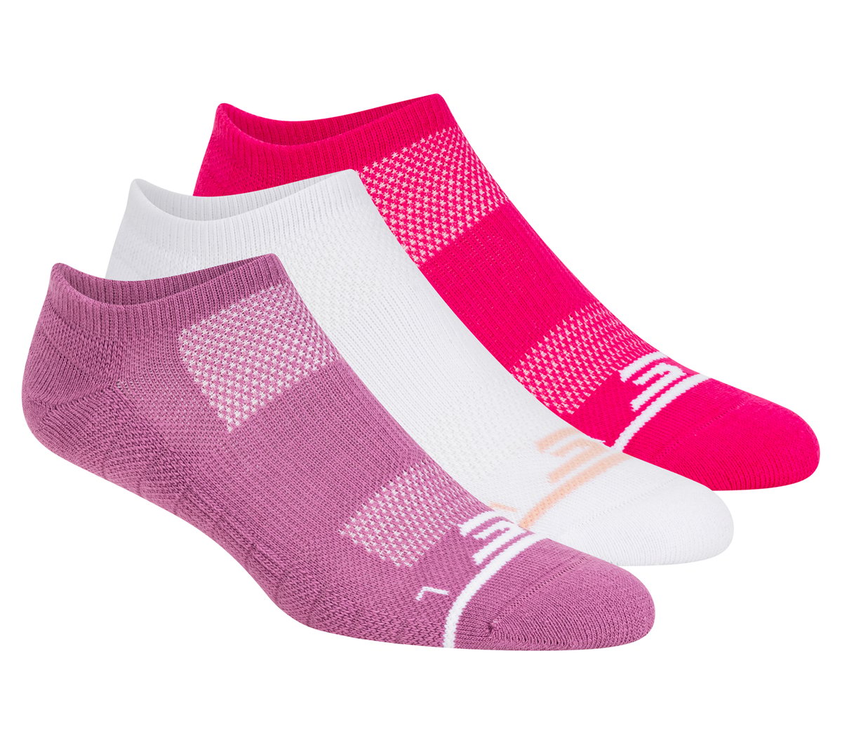 3 Pack Women's No Show Premium Basic Socks / Skechers Women|Clothing