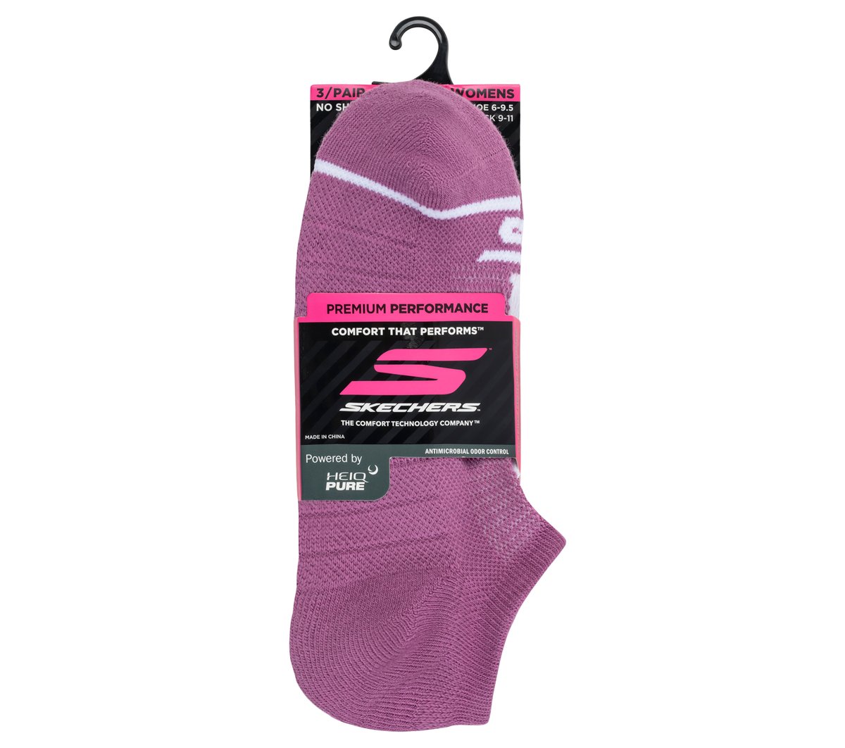 3 Pack Women's No Show Premium Basic Socks / Skechers Women|Clothing
