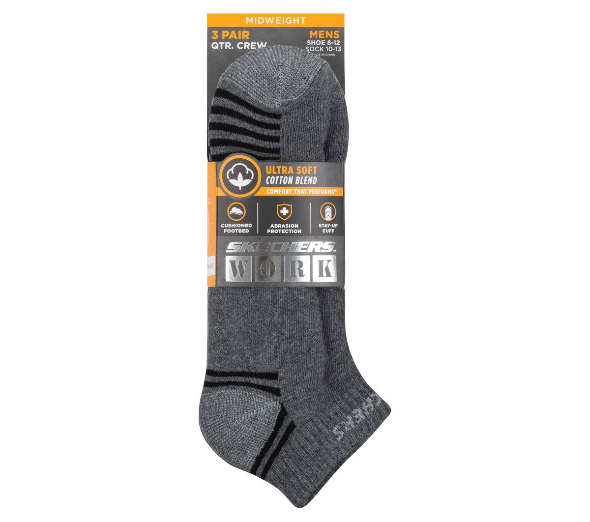 3 Pack Low Cut Terry Trainer Work Socks / Skechers Women|Men|Clothing