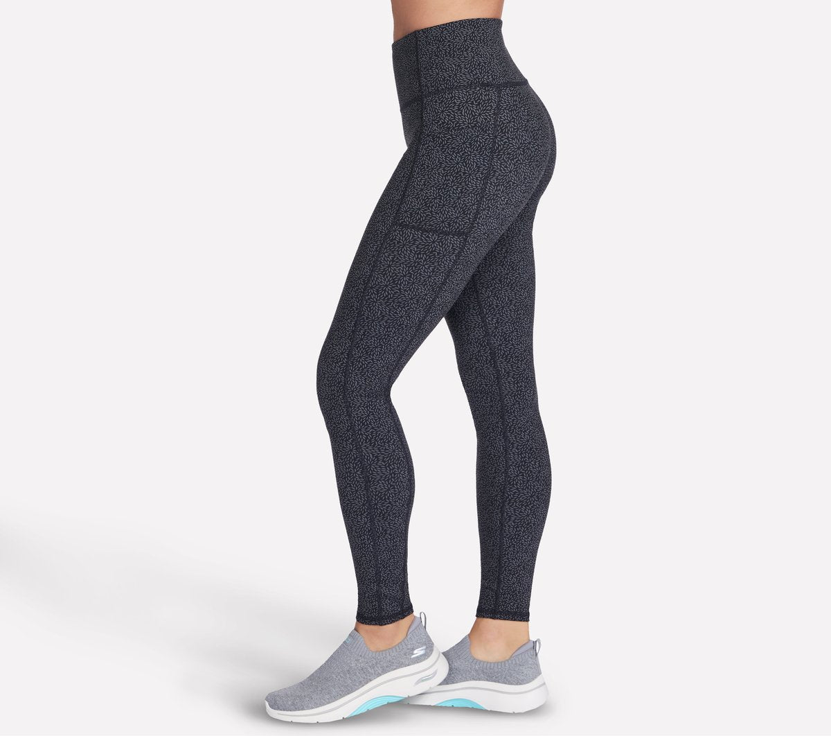 GO WALK Full Length High-Waisted Daisies Legging / Skechers Women
