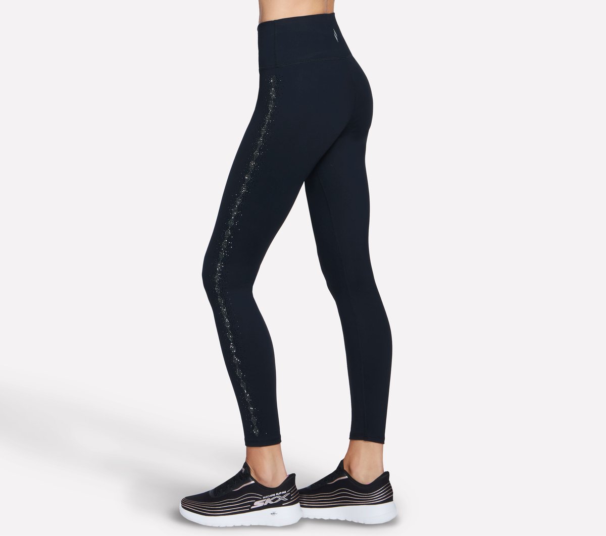 GO WALK Diamond-Studded Full Length High-Waisted Legging / Skechers Women