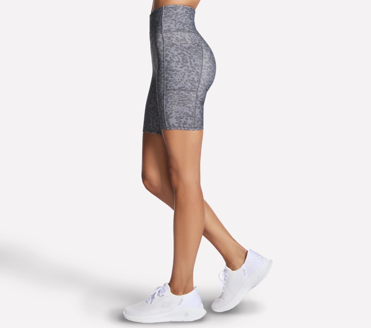 GO FLEX Printed High Waisted 8 Inch Bike Short / Skechers Women