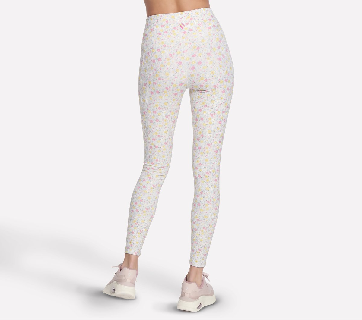 GO WALK Rib Floral Full Length High-Waisted Legging / Skechers Women