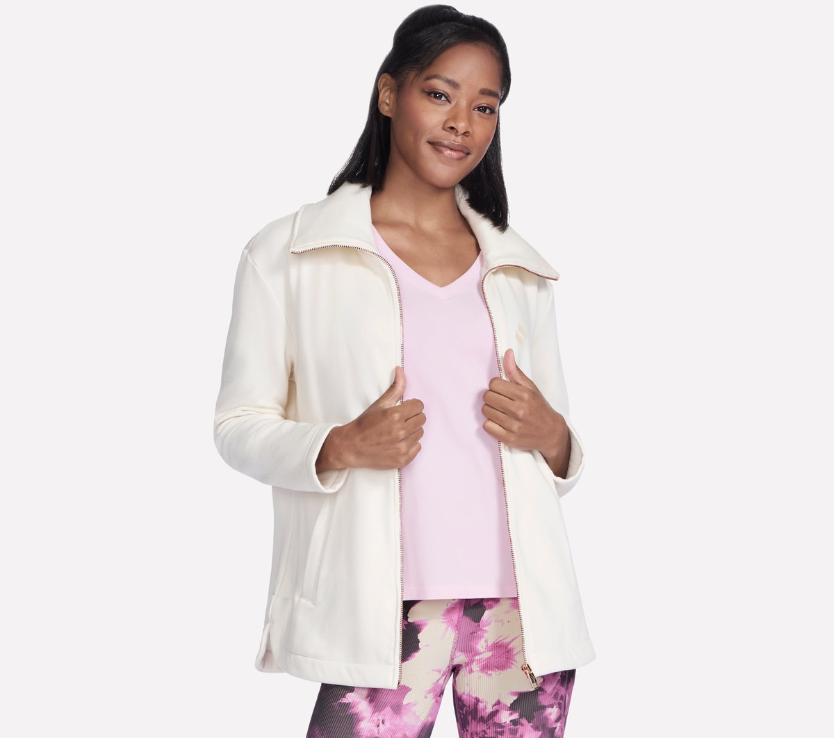 GO SNUGGLE Tunic Full Zip Jacket / Skechers Women