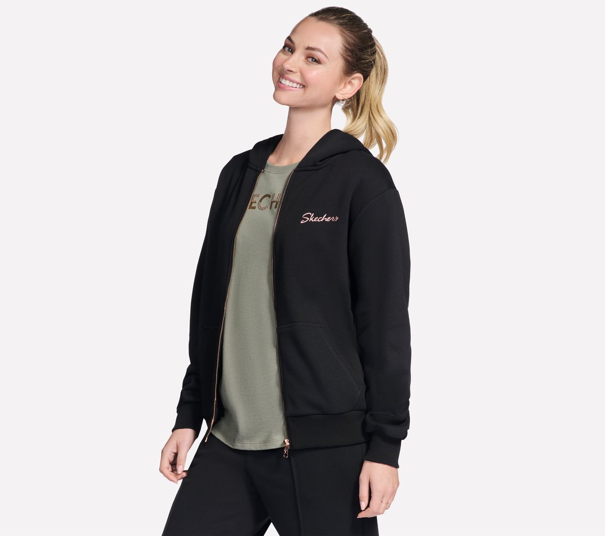 SKECH SWEATS Signature Full Zip Hoodie / Skechers Women