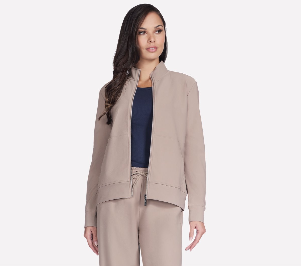 GO Luxe Rib Everyday Full Zip Jacket / Skechers Women