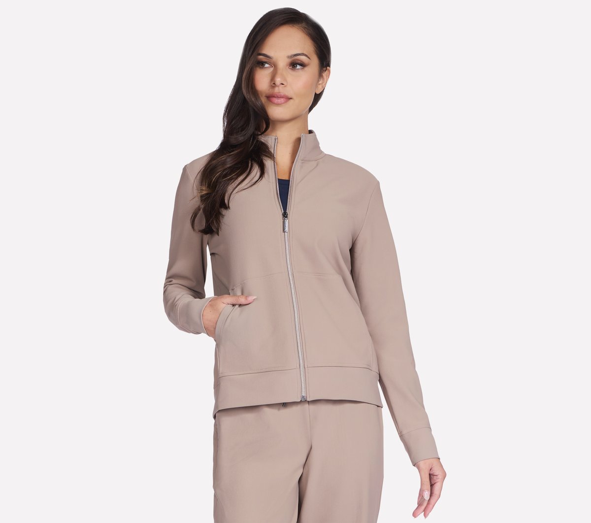 GO Luxe Rib Everyday Full Zip Jacket / Skechers Women