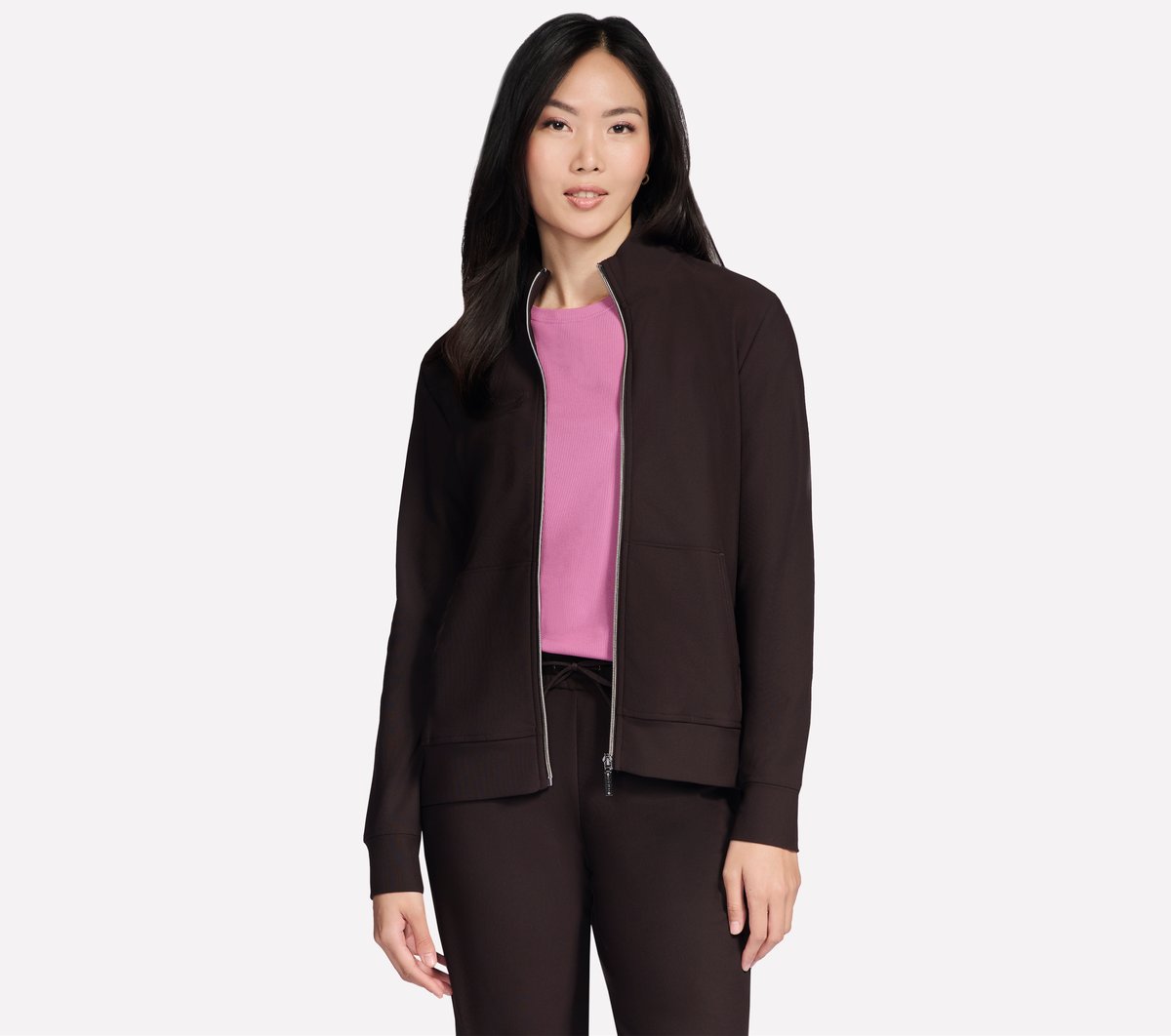 GO Luxe Rib Everyday Full Zip Jacket / Skechers Women