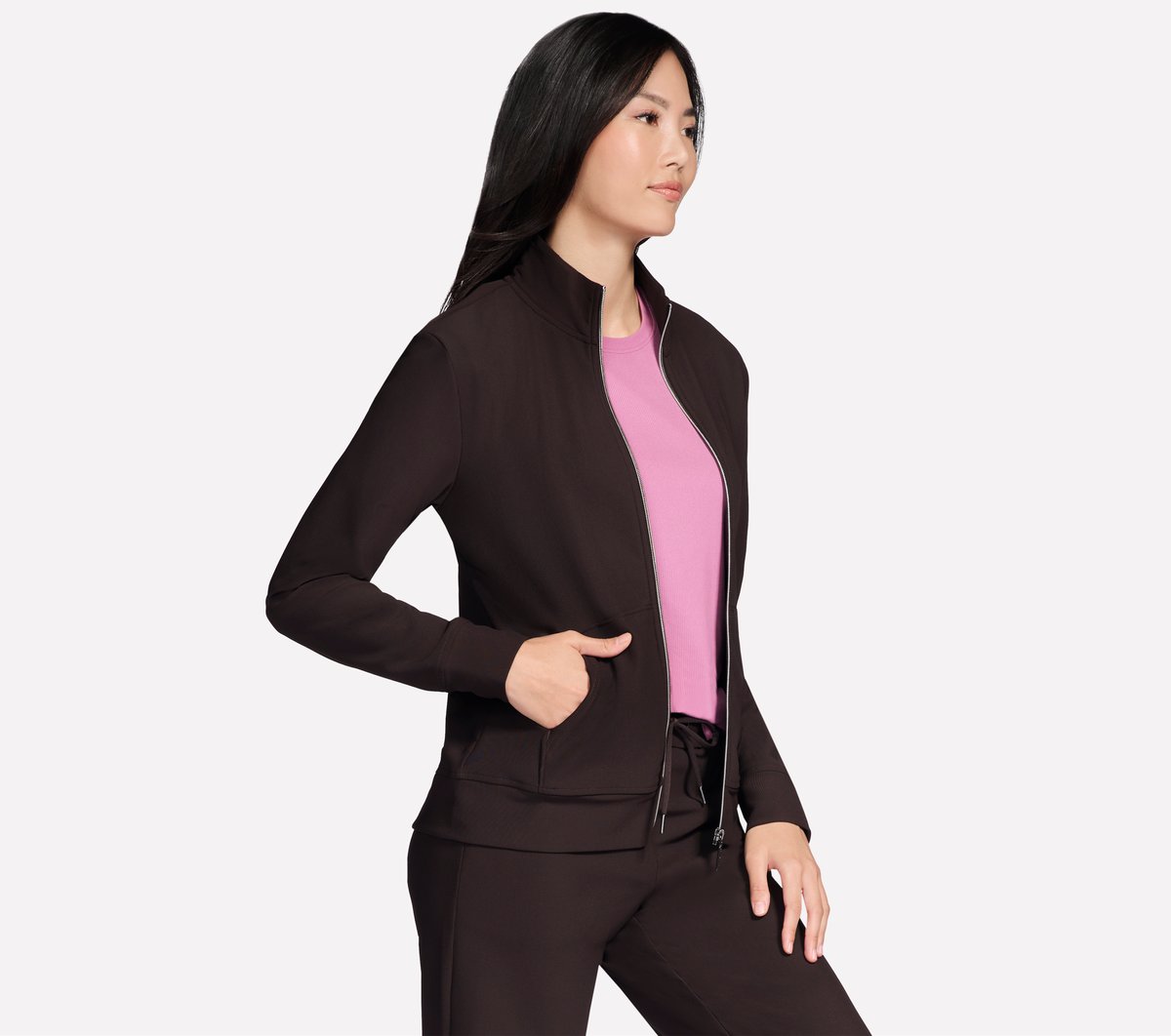 GO Luxe Rib Everyday Full Zip Jacket / Skechers Women