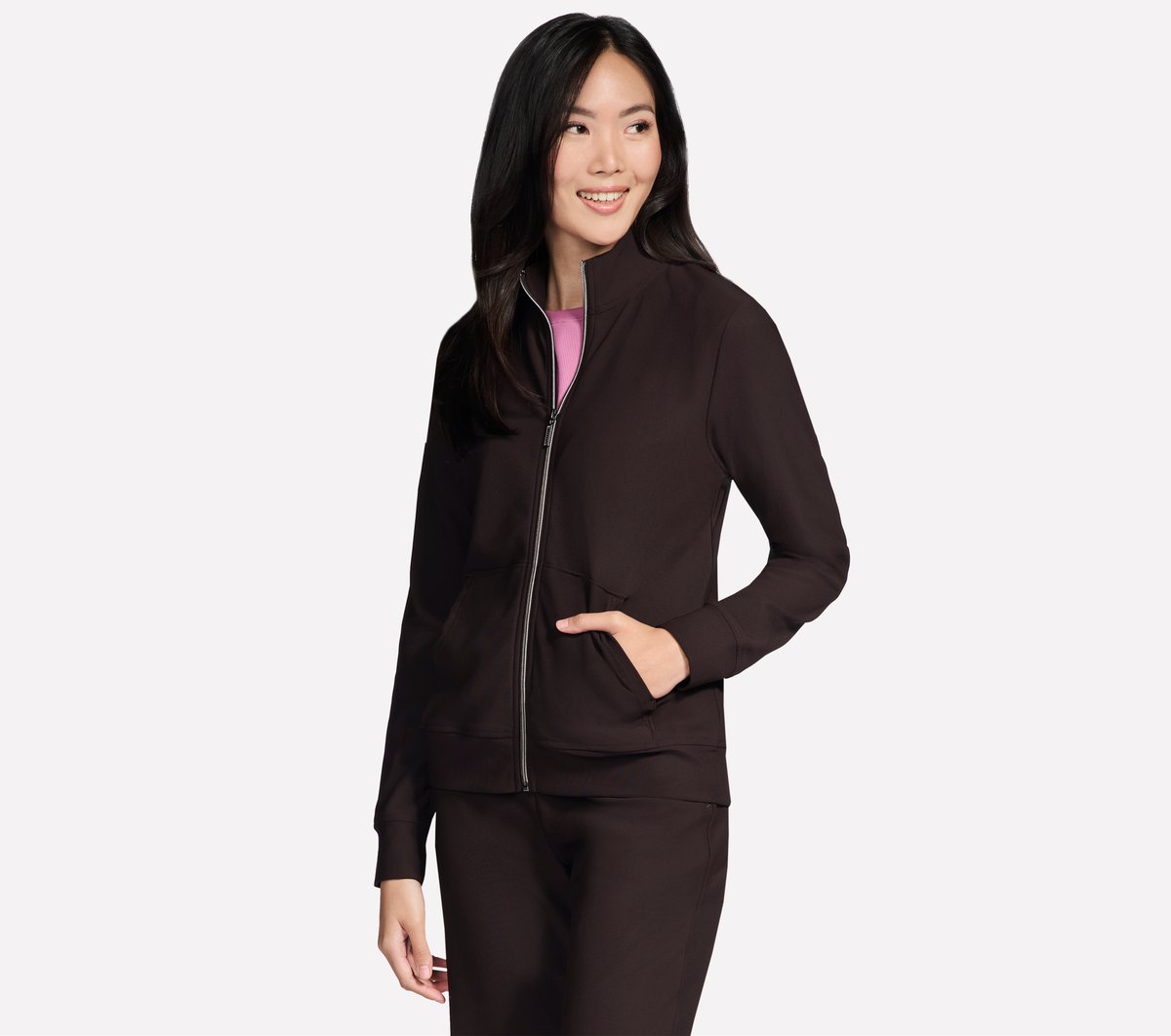 GO Luxe Rib Everyday Full Zip Jacket / Skechers Women