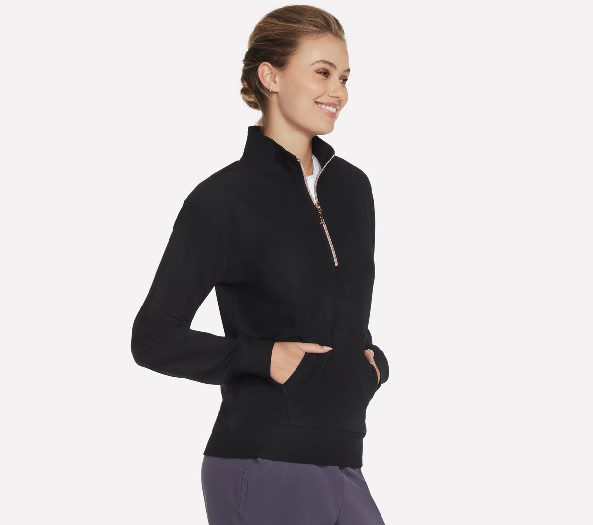 GO LUXE Rib 1/4 Zip / Skechers Women