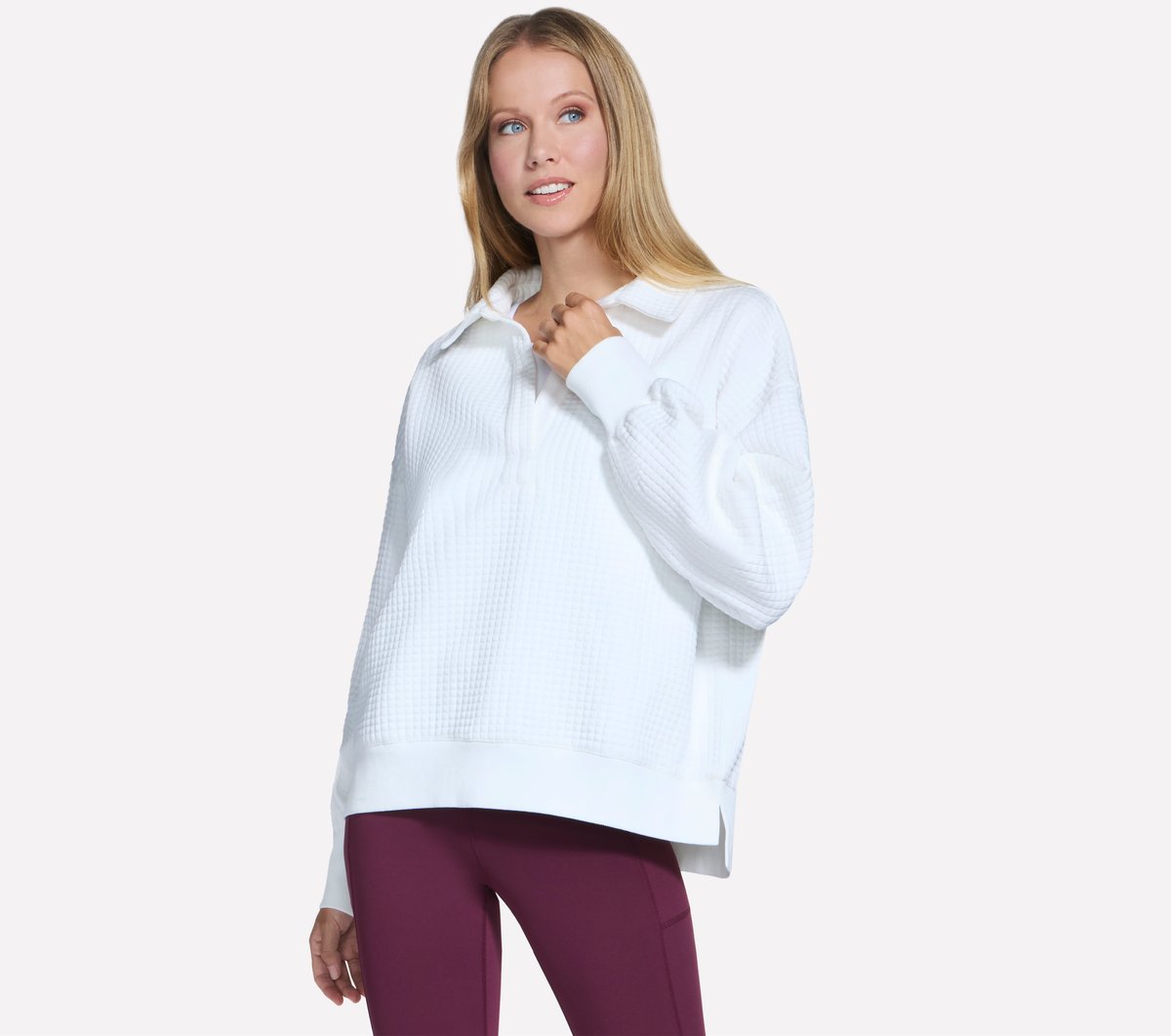 Downtown Cozy Fit Collared Long Sleeve / Skechers Women