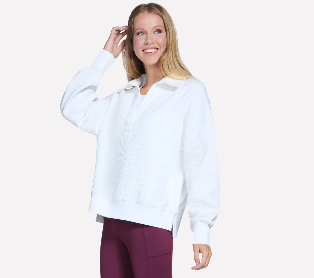 Downtown Cozy Fit Collared Long Sleeve / Skechers Women