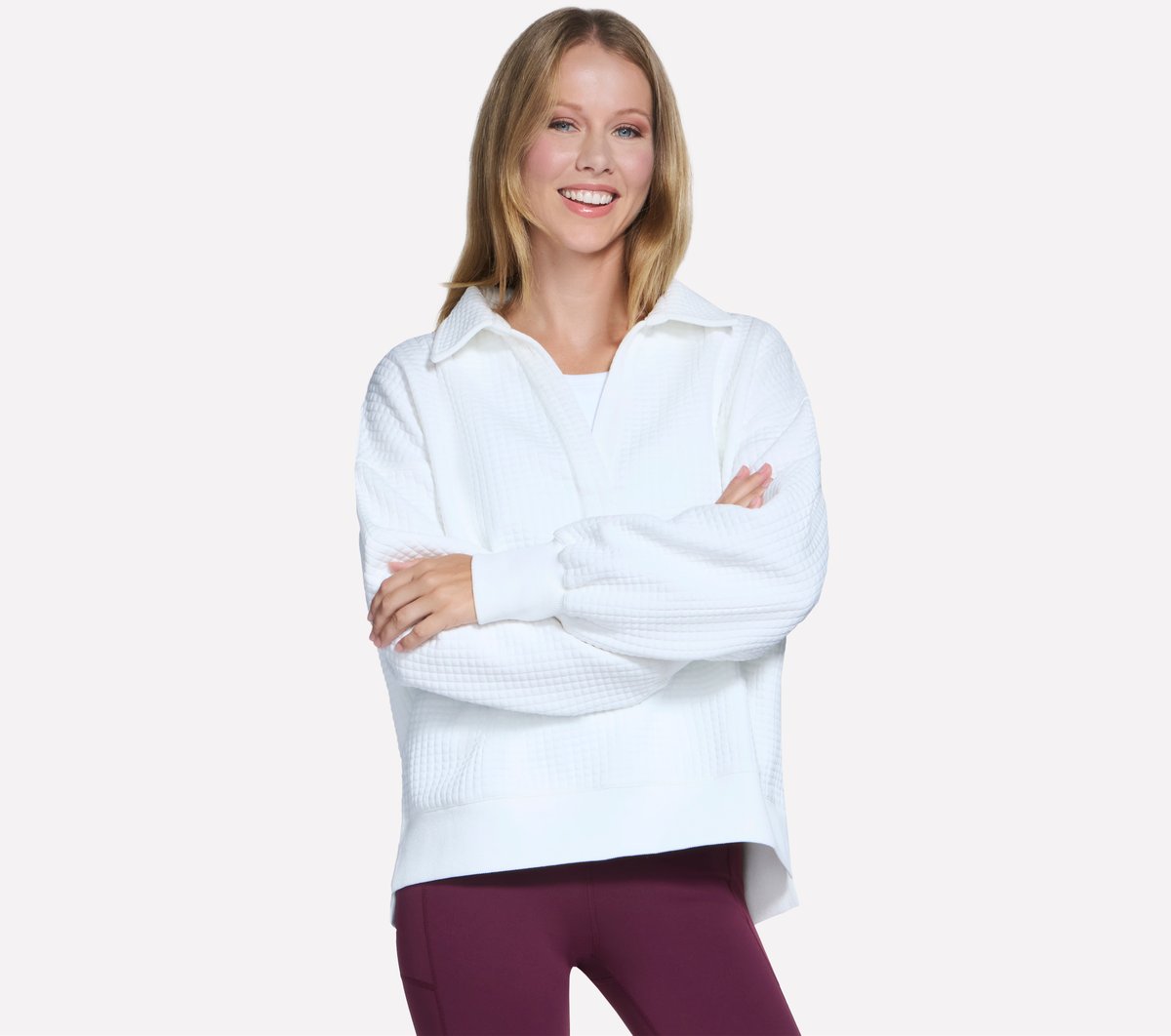 Downtown Cozy Fit Collared Long Sleeve / Skechers Women