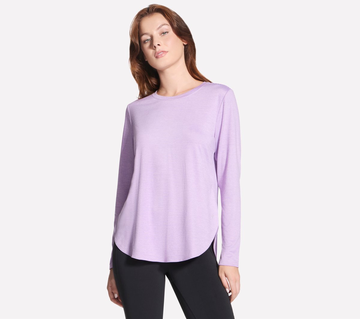 GO DRI Swift Stripe Long Sleeve / Skechers Women