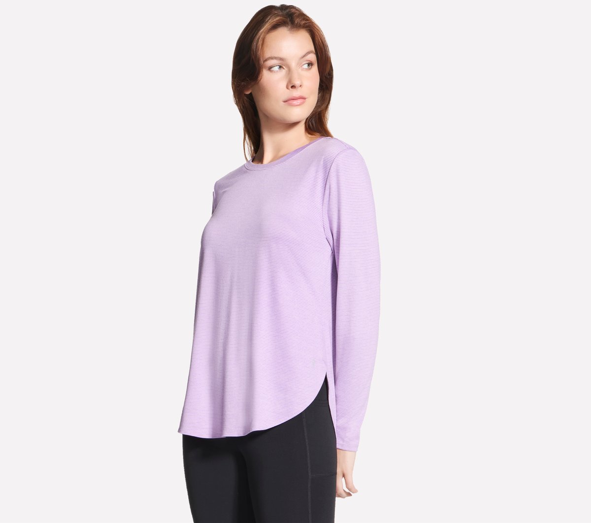 GO DRI Swift Stripe Long Sleeve / Skechers Women