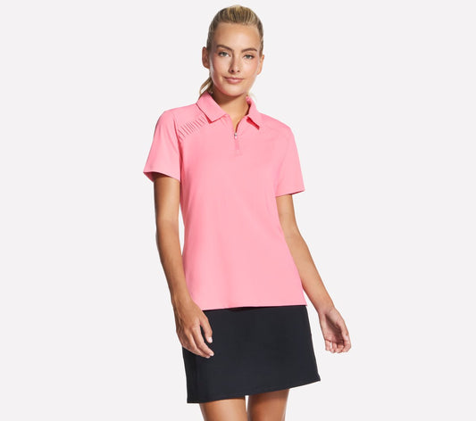GO GOLF Short Sleeve Birdie Zip Front Polo / Skechers Women