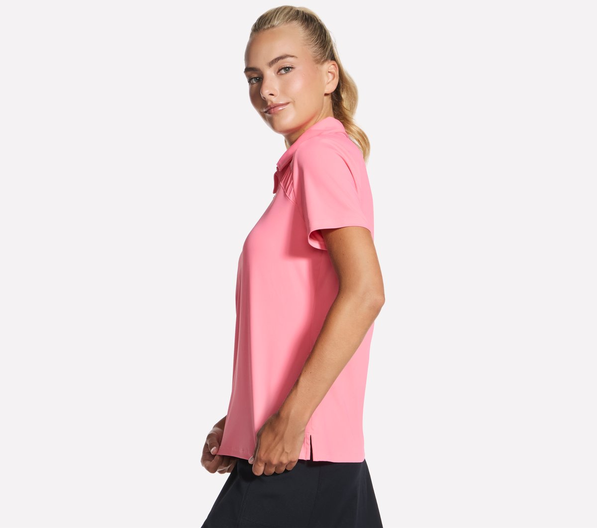 GO GOLF Short Sleeve Birdie Zip Front Polo / Skechers Women