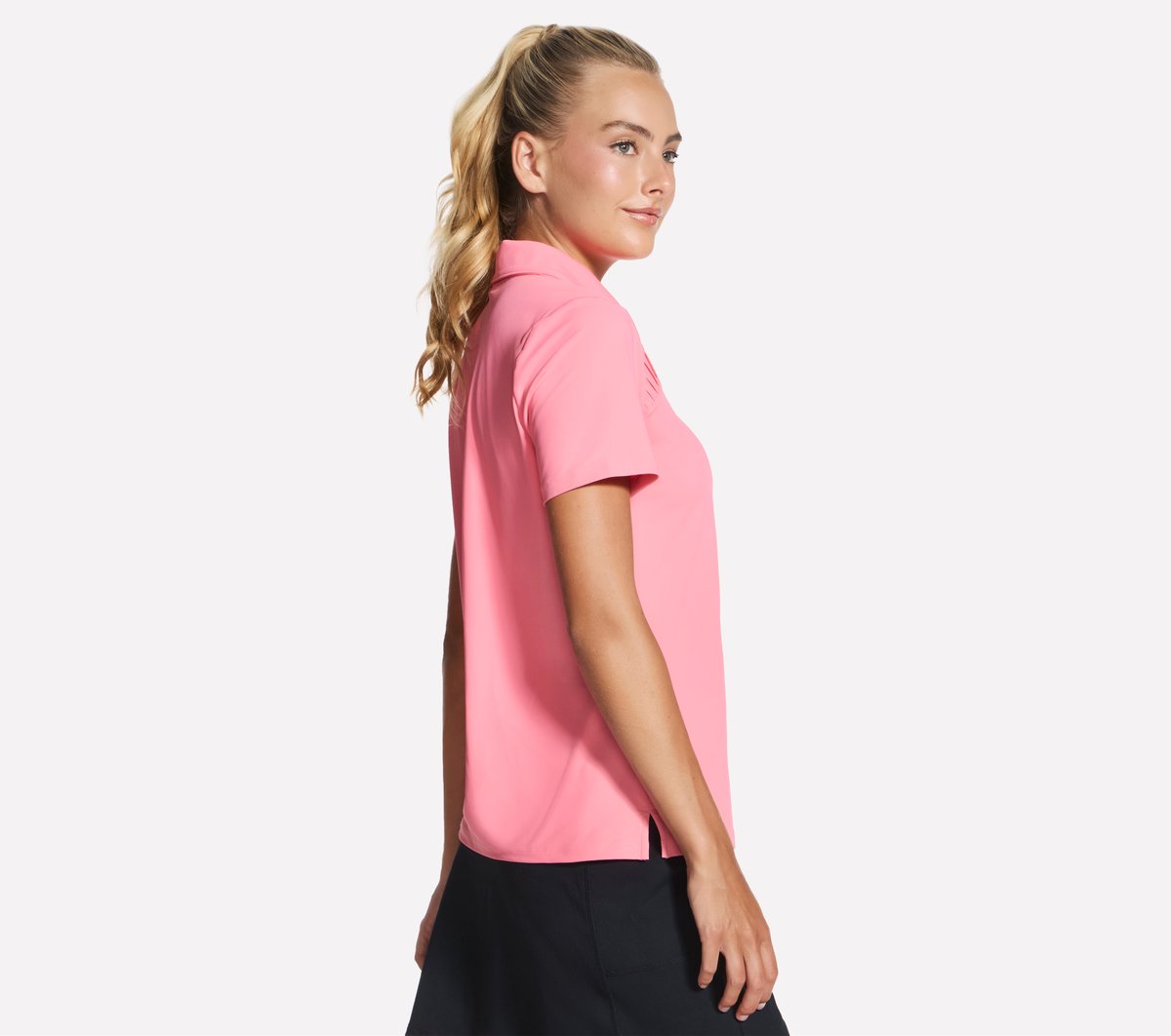GO GOLF Short Sleeve Birdie Zip Front Polo / Skechers Women
