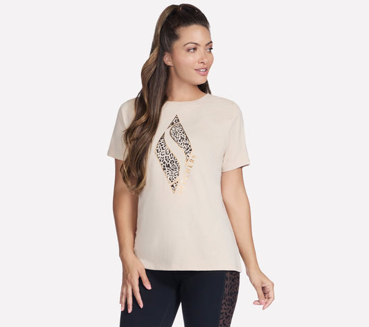 Diamond Cheetah Short Sleeve Tee / Skechers Women