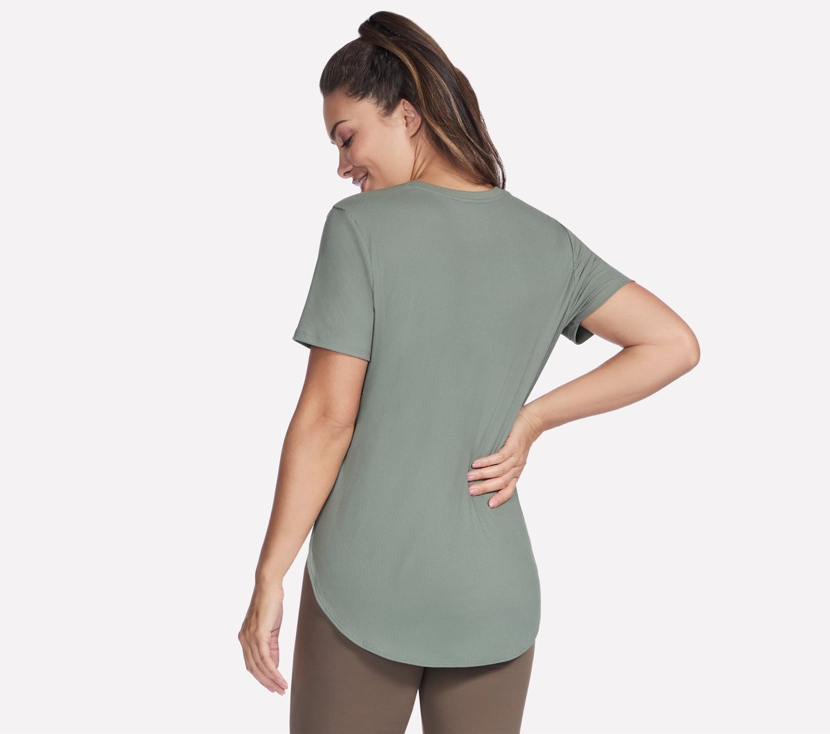 GO WALK Luxe Rib Tunic Tee / Skechers Women