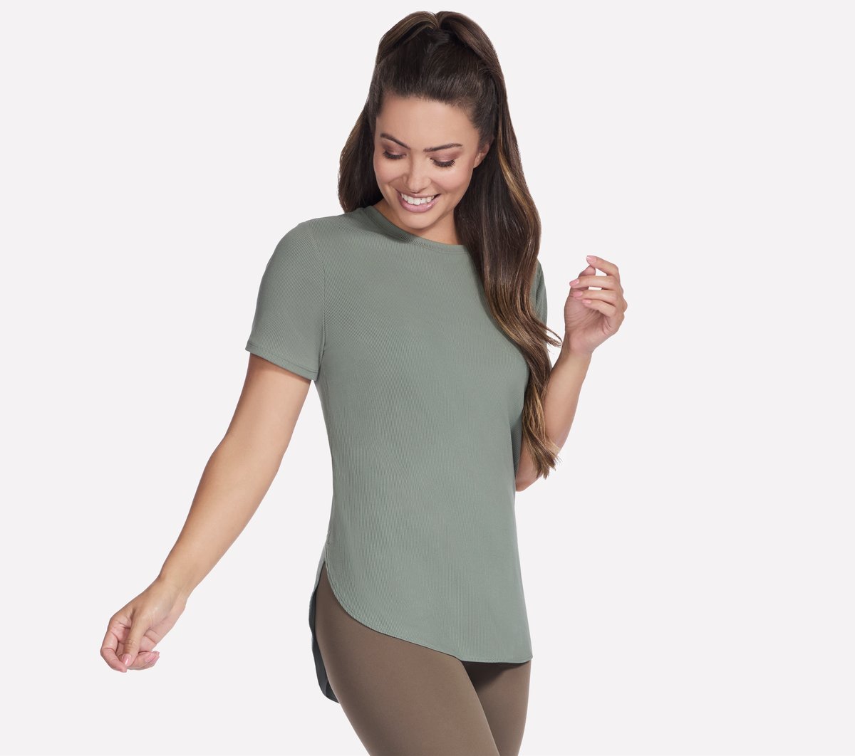 GO WALK Luxe Rib Tunic Tee / Skechers Women