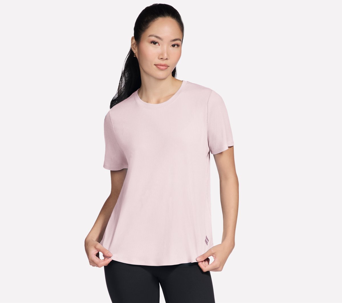GO WALK Luxe Rib Tee / Skechers Women