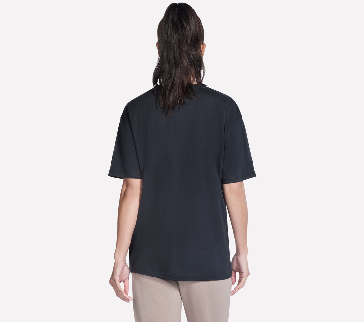 Script Diamond Studded Short Sleeve Tee / Skechers Women