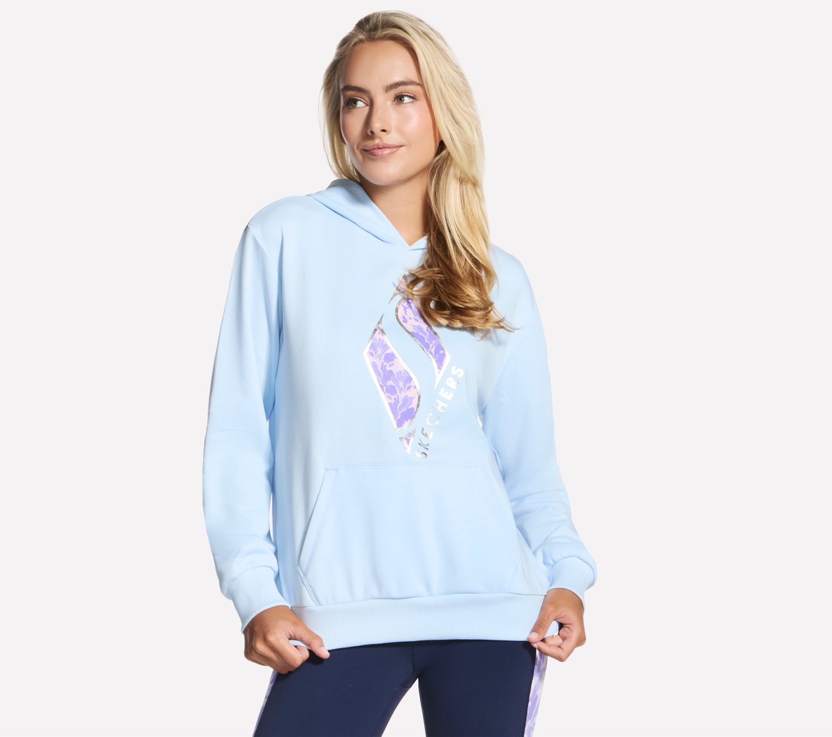 Floral Diamond Pullover Hoodie / Skechers Women