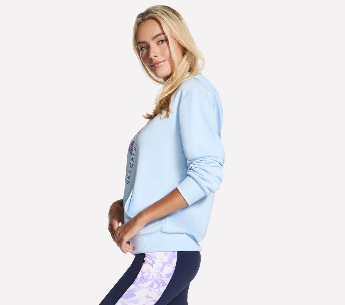 Floral Diamond Pullover Hoodie / Skechers Women