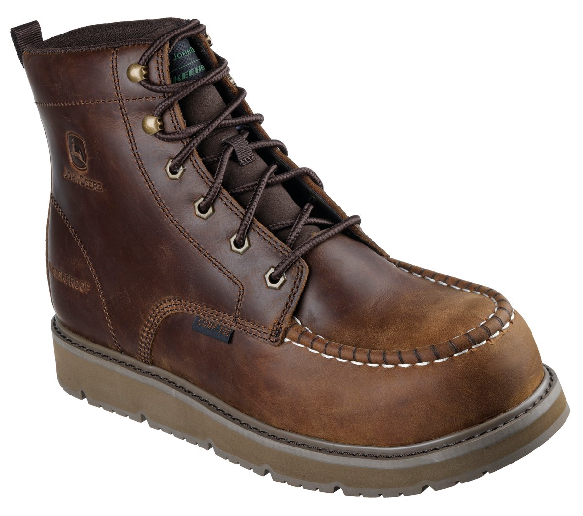 John Deere Waterproof: Flex-Wedge Ranger - Wild Yew / Skechers Men