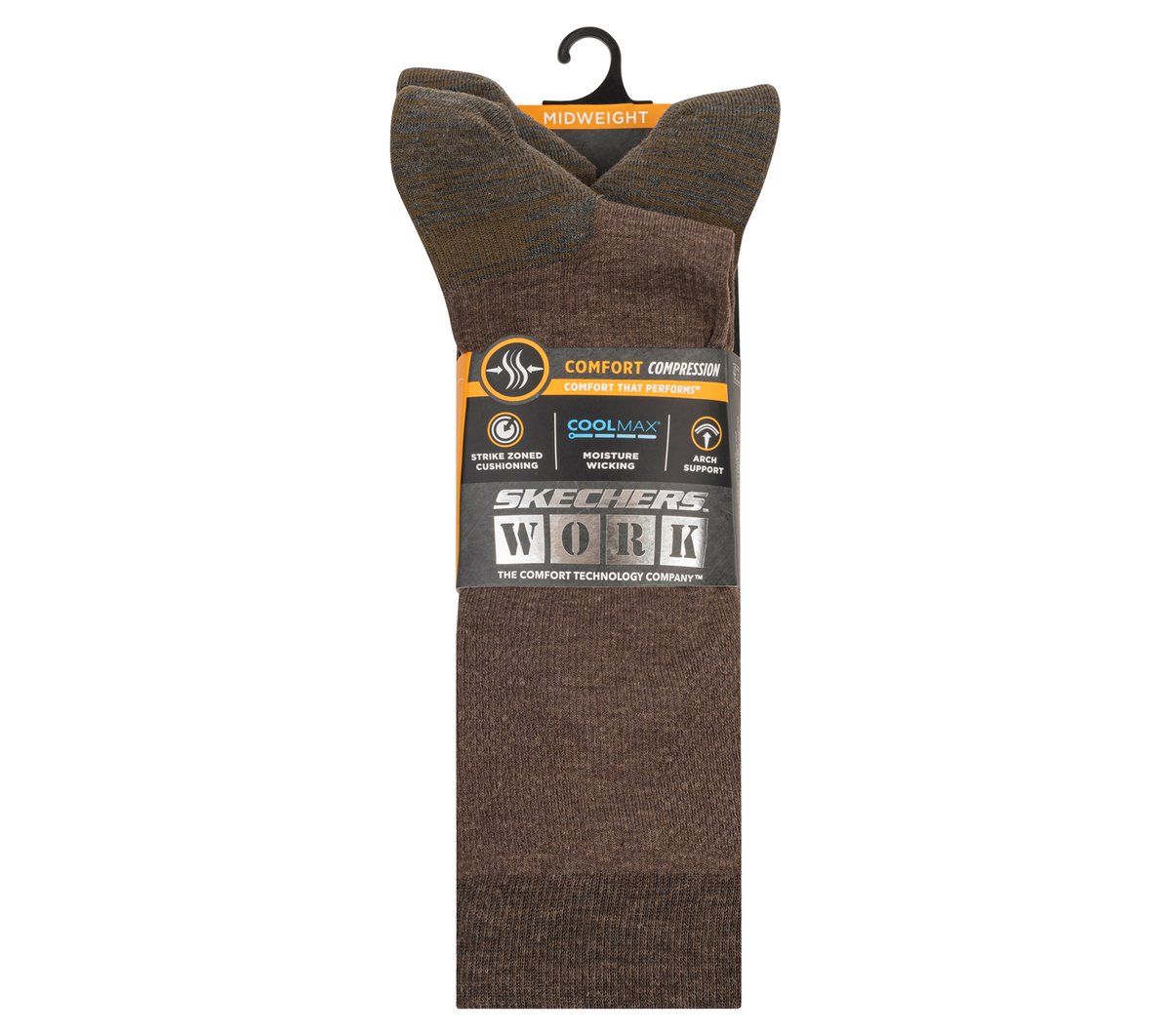 Work: 3 Pack Men's Over Calf Compression Socks / Skechers Men|Clothing