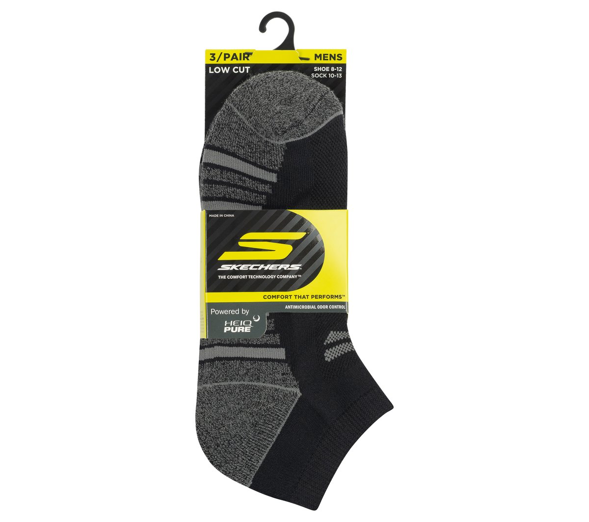 3 Pack Men's Half Terry Low Cut Socks / Skechers Men|Clothing