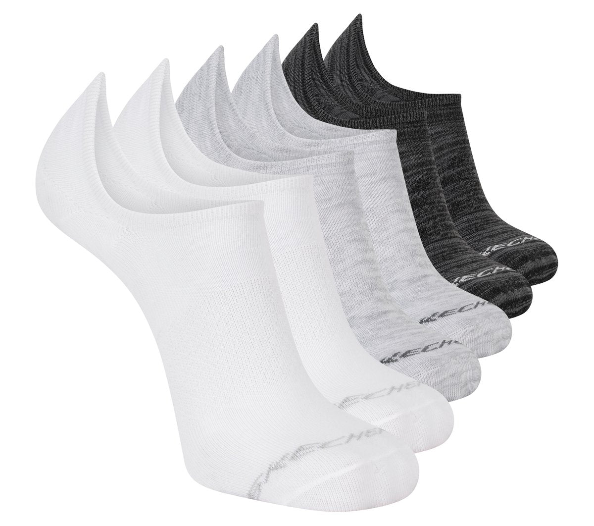 6 Pack Men's Sneaker Liner Socks / Skechers Men|Clothing