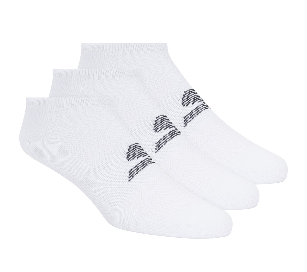 3 Pack No Show Stretch Socks / Skechers Men|Clothing