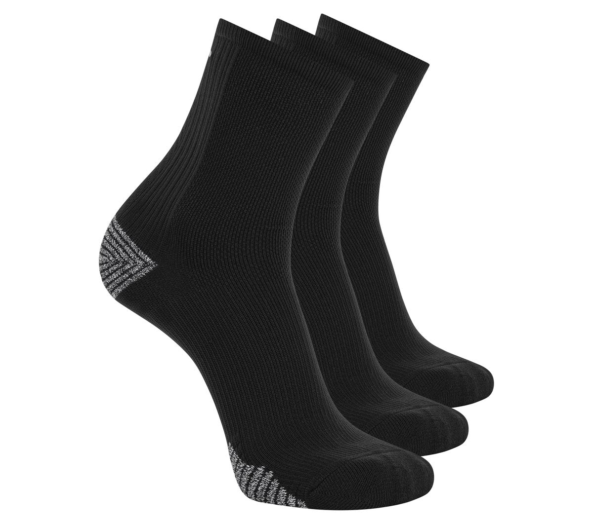 3 Pack Men's Performance Running High Quarter Socks / Skechers Men|Clothing