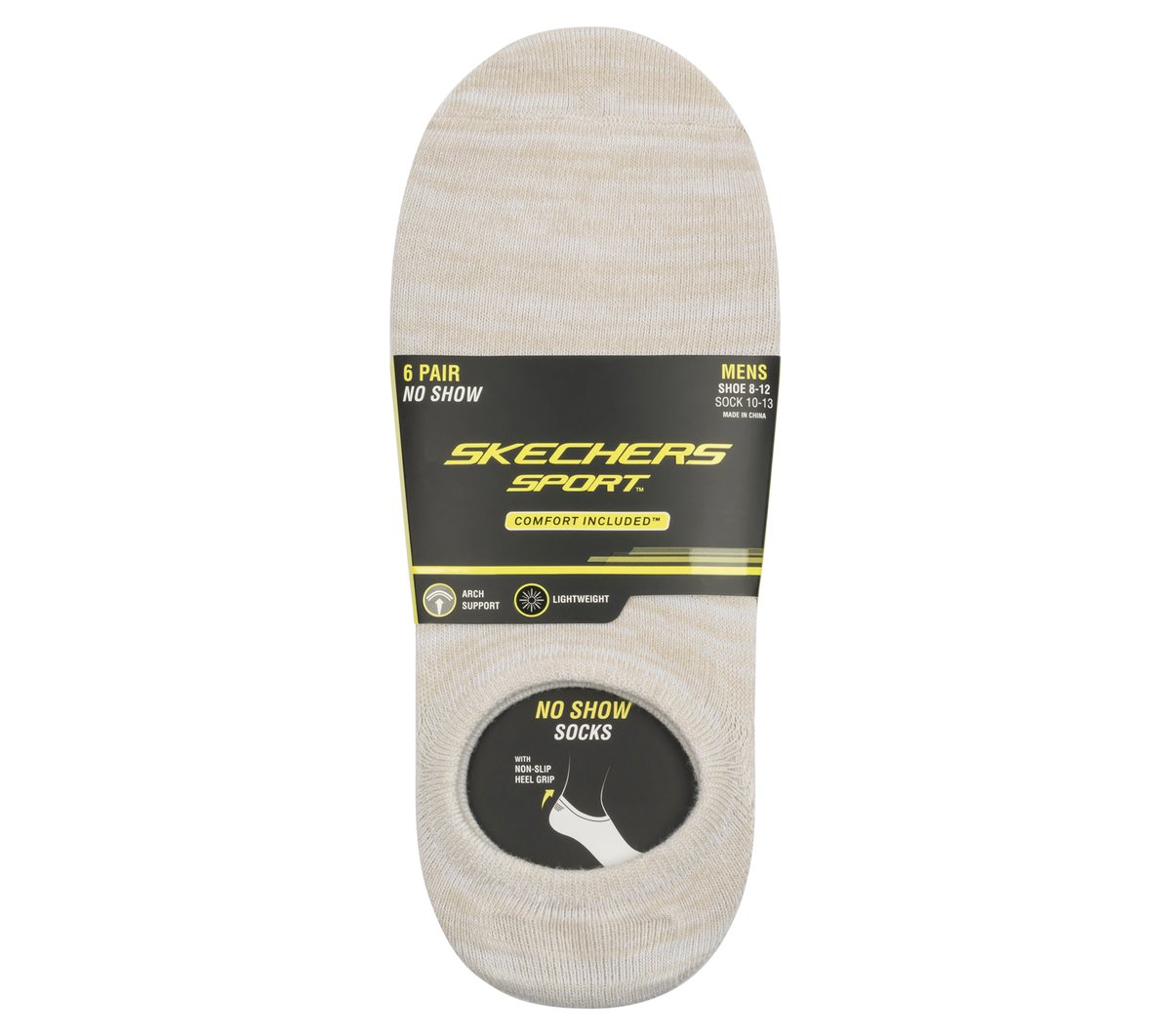 6 Pack Men's Sneaker Liner Socks / Skechers Men|Clothing
