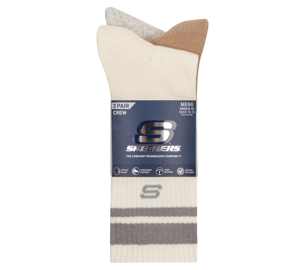 3 Pack Men's Lifestyle Crew Socks / Skechers Men|Clothing