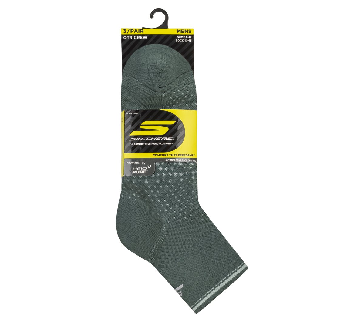 3 Pack Men's Performance Running Quarter Socks / Skechers Men|Clothing