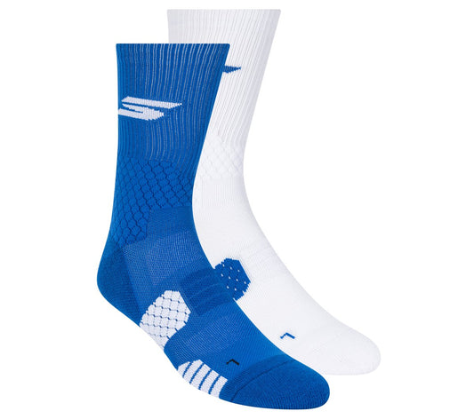 2 Pack Performance Basketball Crew Socks / Skechers Men|Clothing