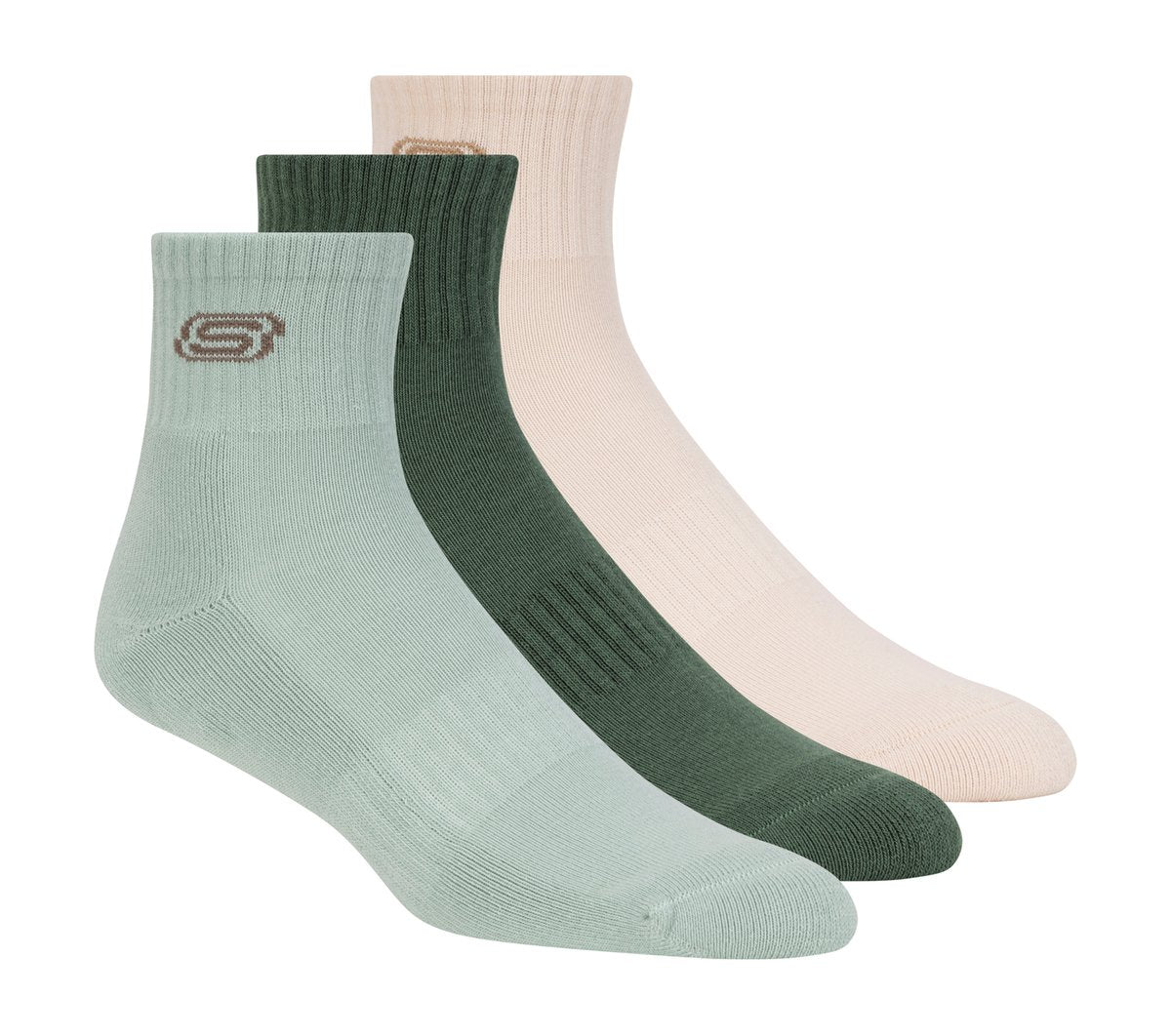 3 Pack Men's Lifestyle Quarter Socks / Skechers Men|Clothing