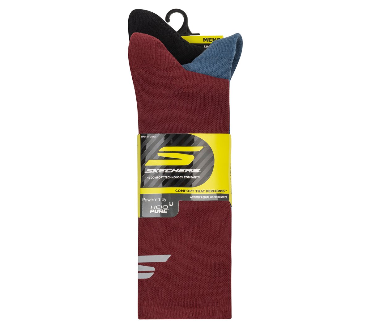 3 Pack Men's Reflective Performance Half Terry Crew Socks / Skechers Men|Clothing