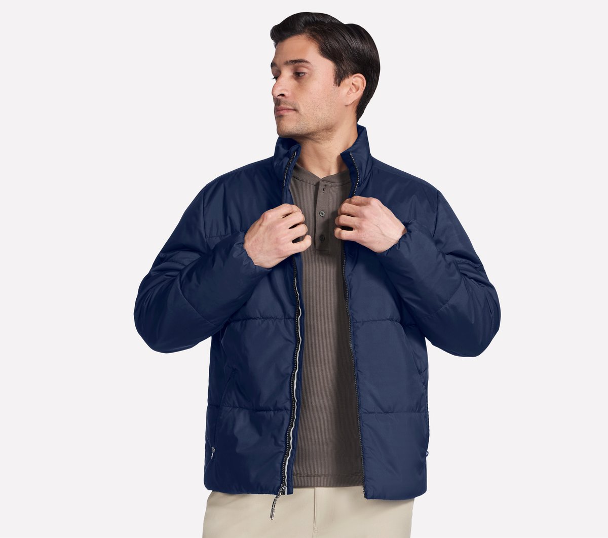 GO SHIELD Cozy Fit Traverse Down Jacket / Skechers Men